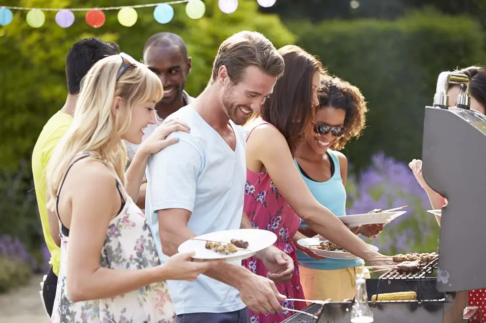 Open air barbecue places in Tokyo.