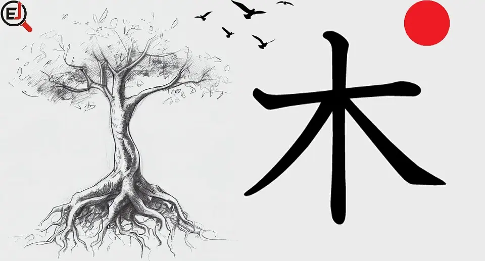 illustration of Tree's Kanji.
