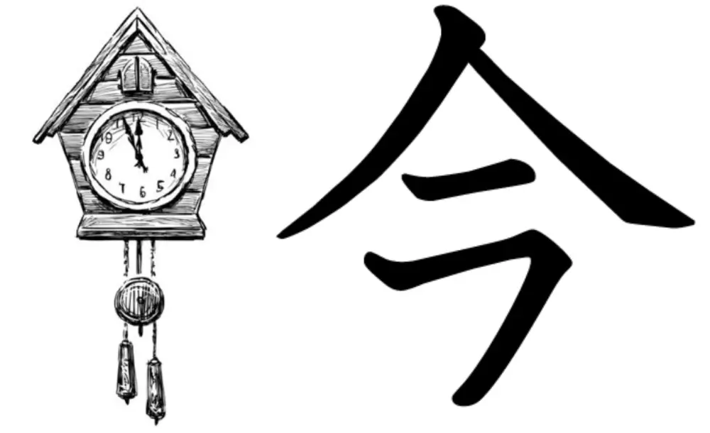 Header picture of the Kanji for "Now" (今).